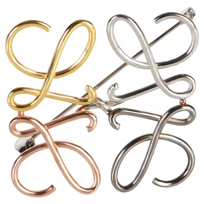 Pre-owned Loewe Anagram Brooch In Multiple