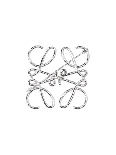 Loewe 'anagram' Brooch In Silver