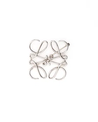 Loewe Anagram Brooch In White