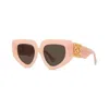 Loewe Anagram Brown Cat Eye Ladies Sunglasses Lw40154u 72e 51 In Pink