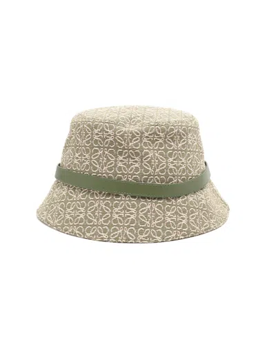 Pre-owned Loewe Anagram Bucket Hat, Size 57