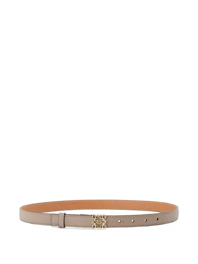 Loewe Anagram Buckle Belt In Neutral