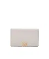 Loewe Anagram Business Cardholder In Pebble Grained Calfskin In White