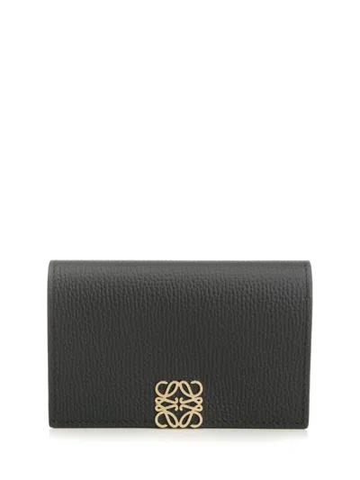 Loewe Anagram Business Cardholder Wallets Black