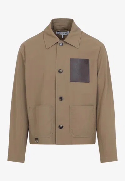 LOEWE ANAGRAM BUTTONED JACKET