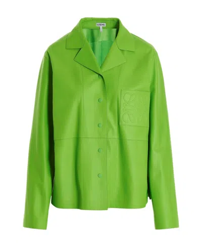 LOEWE LOEWE ANAGRAM BUTTONED JACKET
