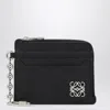 Loewe Anagram Card Holder Black With Chain Women In Black