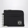 Loewe Anagram Card Holder Black With Chain Women In Black