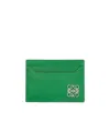 Loewe Anagram Card Holder In Green