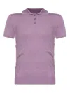 Loewe Anagram Cashmere And Silk Polo Shirt In Purple