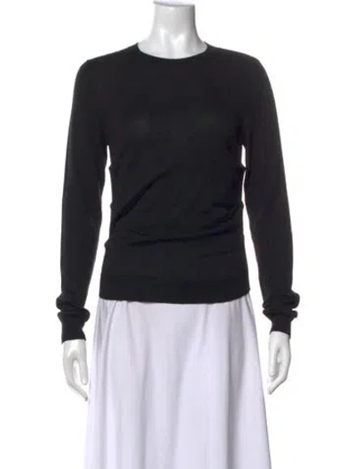 Pre-owned Loewe Anagram Cashmere Sweater In Black