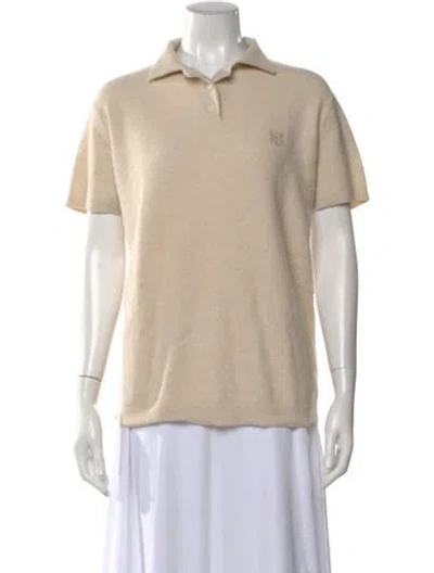 Pre-owned Loewe Anagram Cashmere Sweater In Neutral