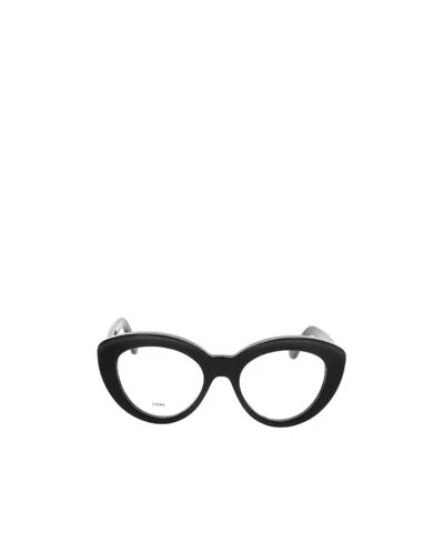 Loewe Anagram Cat Eye-frame Glasses In Black