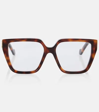 Loewe Anagram Cat-eye Glasses In Brown