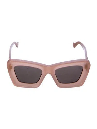 Pre-owned Loewe Anagram Cat Eye Signature Logo Sunglasses In Pink