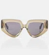 Loewe Anagram Cat-eye Sunglasses In Green