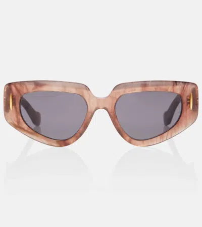 Loewe Anagram Cat-eye Sunglasses In Brown