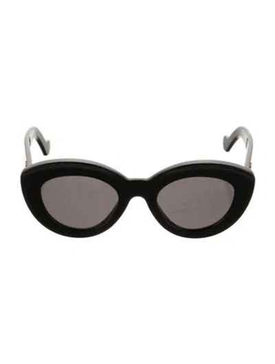 Pre-owned Loewe Anagram Cat-eye Sunglasses In Black