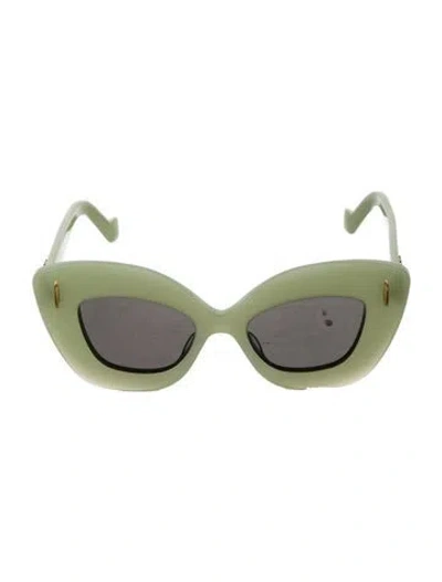 Pre-owned Loewe Anagram Cat-eye Sunglasses W/ Tags In Green