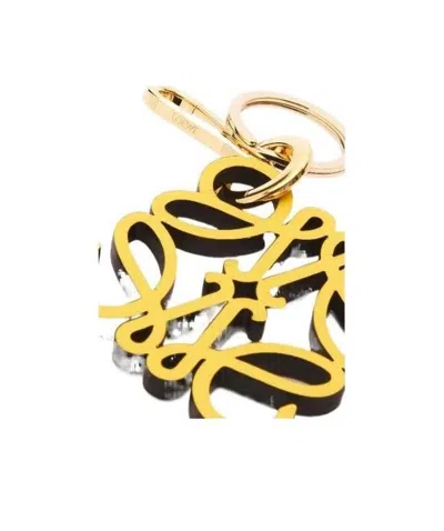 Loewe Anagram Charm In Calfskin In Neutral
