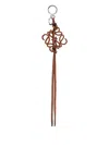Loewe Brown Leather Anagram Pendant In Brown