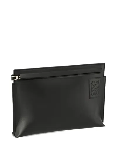 Loewe Anagram Clutch Bag In Black