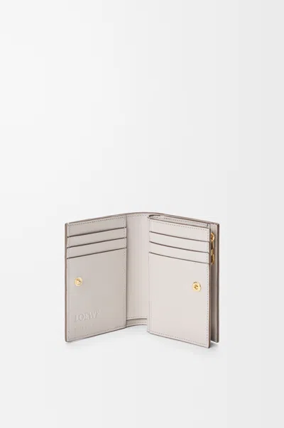 Loewe Anagram Compact Wallet In Pebble Grained Leather Skin For Woman