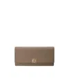 Loewe Anagram Continental Wallet In Pebble Grained Calfskin In Brown