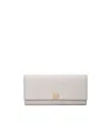 Loewe Anagram Continental Wallet In Pebble Grained Calfskin In Gray