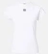 Loewe Anagram Cotton-blend T-shirt In White