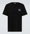 Loewe Logo Anagram Cotton Jersey T-shirt In Black