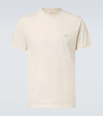 Loewe Anagram Cotton Jersey T-shirt In Neutral