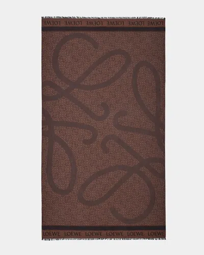 LOEWE ANAGRAM COTTON PAREO SCARF