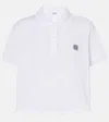 Loewe Women Cotton Trapeze Polo Shirt In White