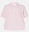 Loewe Short-sleeve Trapeze Polo Top In Purple