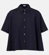 Loewe Poplin Short-sleeve Trapeze Blouse