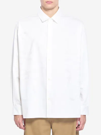Loewe Cotton Shirt With Oversized Anagram Pattern In Multi