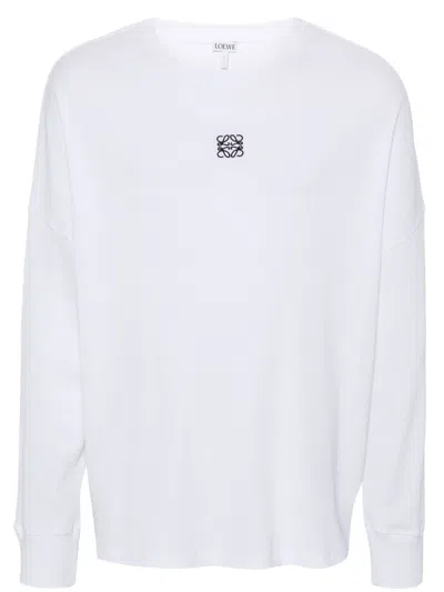 Loewe Anagram Cotton T-shirt In White