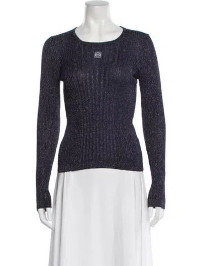 Pre-owned Loewe Anagram Crew Neck Top