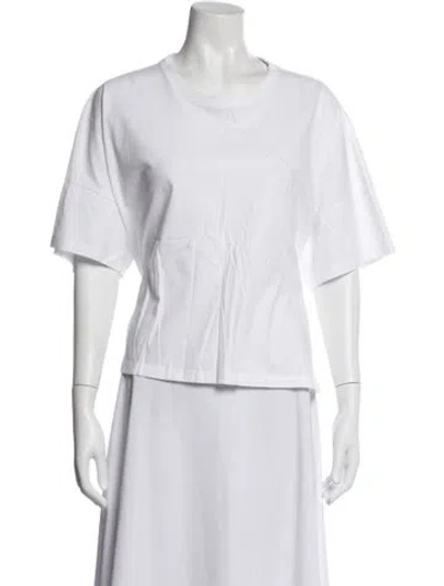 Pre-owned Loewe Anagram Crew Neck T-shirt In Neutrals
