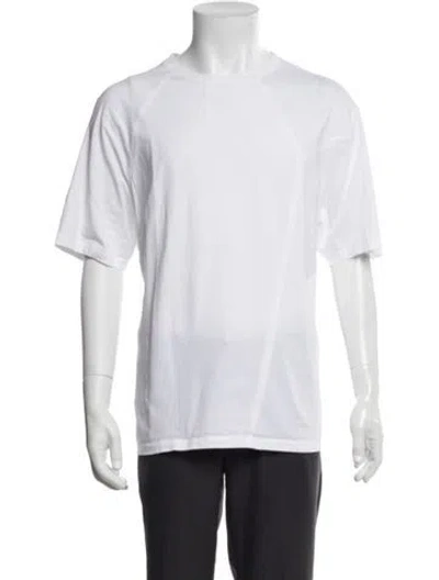 Pre-owned Loewe Anagram Crew Neck T-shirt In White