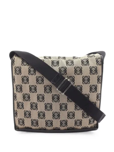 Pre-owned Loewe Anagram Cross Body Bag In Neutral