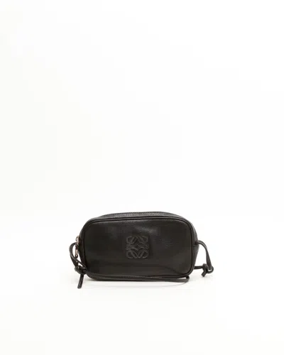 Loewe Anagram Crossbody Bag In Black