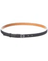 Loewe Anagram Cube Leather Belt In Black