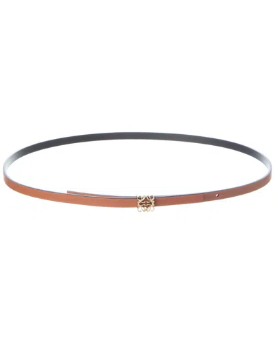 Loewe Anagram Cube Leather Belt In Neutral