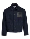 Loewe Mens Indigo Blue Workwear Relaxed-fit Denim Jacket