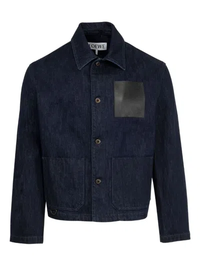 LOEWE LOEWE ANAGRAM DENIM COTTON JACKET