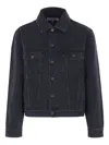 Loewe Anagram Denim Jacket In Black