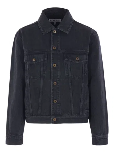 LOEWE LOEWE ANAGRAM DENIM COTTON JACKET