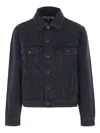 Loewe Anagram Denim Jacket In Black